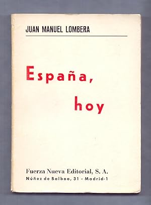 Seller image for ESPAA HOY for sale by Libreria 7 Soles