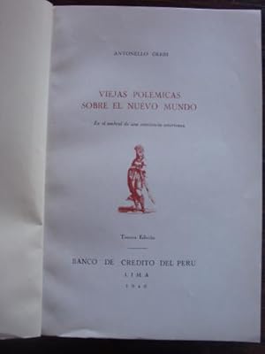 Seller image for Viejas Polmicas Sobre El Nuevo Mundo (En el umbral de una conciencia americana) for sale by Libros del cuervo