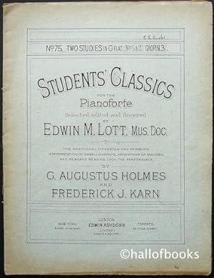 Student's Classics for the Pianoforte. No.75: Two Studies in G Flat (Nos 5 & 21) by Chopin