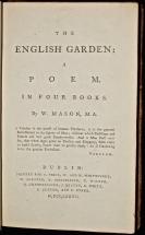 Seller image for The English Garden: a Poem. In Four Books. for sale by Trillium Antiquarian Books