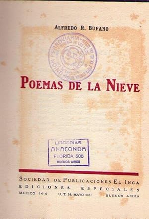 Immagine del venditore per POEMAS DE LA NIEVE venduto da Buenos Aires Libros