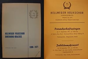 Hellweger Volkschor Dortmund-Brackel - Freundschaftsingen 11. Sept.1971 und Jubiläumskonzert 18 S...