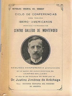 Seller image for ORGENES HISPANOS DEL DERECHO DE AMRICA. CICLO DE COFERENCIAS SOBRE PROBLEMAS IBERO  AMERICANOS for sale by Librera Torren de Rueda
