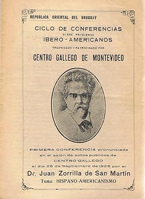 Seller image for HISPANO  AMERICANISMO. Ciclo de Conferencias sobre problemas Ibero  Americanos for sale by Librera Torren de Rueda