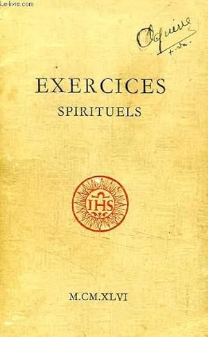 Seller image for EXERCICES SPIRITUELS for sale by Le-Livre