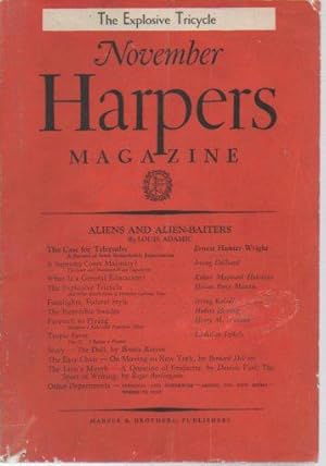 Immagine del venditore per Harpers Magazine, November 1936, No. 1038 venduto da Bookfeathers, LLC
