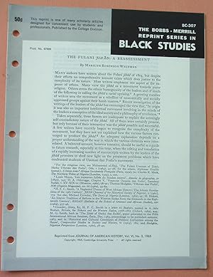 Image du vendeur pour THE FULANI JIHAD: A REASSESSMENT (Bobbs-Merrill Reprint Series in Black Studies: BC-307) mis en vente par Cream Petal Goods