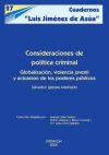 Seller image for Consideraciones de poltica criminal for sale by AG Library