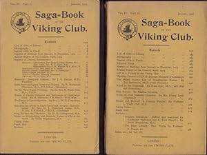 SAGA-BOOK OF THE VIKING CLUB. Vol. IV, Part I (1905) and Vol. IV, Part II (1906)