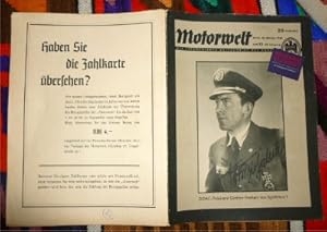 Motorwelt, Die Illustrierte Halbmonatsschrift Des DDAC. 22. Heft, Berlin, 28. Oktober 1938, 36. J...