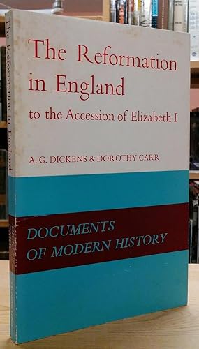 Seller image for The Reformation in England to the Accession of Elizabeth I for sale by Stephen Peterson, Bookseller