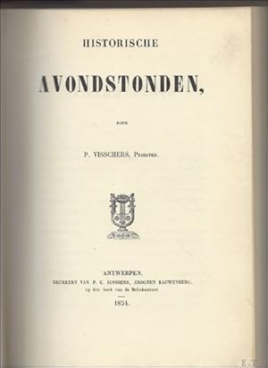 Bild des Verkufers fr HISTORISCHE AVONDSTONDEN, zum Verkauf von BOOKSELLER  -  ERIK TONEN  BOOKS