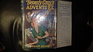 Bild des Verkufers fr Beverly Gray's Adventure SERIES #14 In Color Dustjacket of Beverly in green dress with Green Bow & red Hair in Lab Holding Some Letters, with Man in Background in LabCoate & Black Tie zum Verkauf von Bluff Park Rare Books