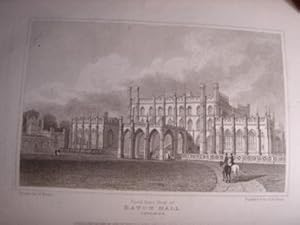 Image du vendeur pour Original Single Engraving from Views of the Seats of Noblemen and Gentlemen in England Scotland and Wales. By J.P. Neale. Published Between 1818 - 1829. mis en vente par Rostron & Edwards