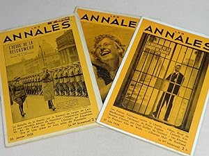 Seller image for LES ANNALES politiques et littraires - LOT de 3 numros : 2523 - 2535 - 2556 for sale by LE BOUQUINISTE