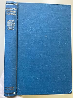 Bild des Verkufers fr Collectivist Economic Planning Critical Studies on the Possibilities of Socialism By N.G. Pierson, Ludwig Von Mises, Georg Halm and Enrico Barone zum Verkauf von M.S.  Books