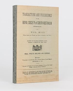 Bild des Verkufers fr Aborigines of the West Coast of South Australia. Vocabularies and Ethnographical Notes. (Communicated by J.M. Black). [Contained in] Transactions and Proceedings of the Royal Society of South Australia, Volume 42, 1918 zum Verkauf von Michael Treloar Booksellers ANZAAB/ILAB