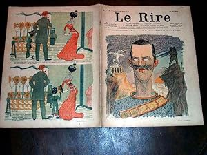 Bild des Verkufers fr LE RIRE - N305 - 8 septembre 1900 - Journal humoristique paraissant le Samedi - illustration en couleurs de la couverture S. M. VICTOR-EMMANUEL III ROI D'ITALIE par C.LEANDRE - Illustration en couleurs derniere page d'AVELOT. zum Verkauf von JOIE DE LIRE