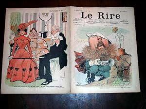 Imagen del vendedor de LE RIRE - N220 - 21 janvier 1899 - illustration en couleurs de la couverture DON CARLOS par C.LEANDRE - Illustration en couleurs derniere page de GUYDO. a la venta por JOIE DE LIRE