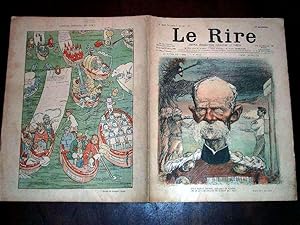 Bild des Verkufers fr LE RIRE - N322 - 5 janvier 1901 - illustration en couleurs de la couverture LORD ROBERS par C.LEANDRE - Illustration en couleurs derniere page de DELAW. zum Verkauf von JOIE DE LIRE