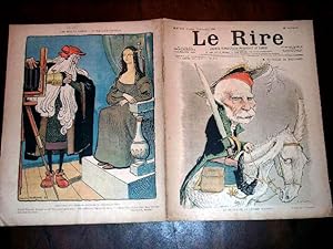 Imagen del vendedor de LE RIRE - N211 - 19 novembre 1898 - illustration en couleurs de la couverture M. De Saulce de Freycinet par C.LEANDRE - Illustration en couleurs derniere page de METIVET. a la venta por JOIE DE LIRE
