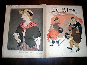 Seller image for LE RIRE - N225 - 25 fvrier 1899 - illustration en couleurs de la couverture L'aveugle et le paralytique par DES. Illustration en couleurs derniere page de CAPPIELLO. for sale by JOIE DE LIRE