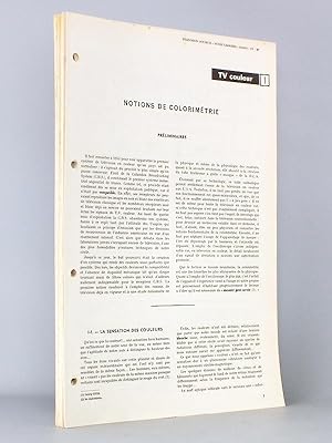 Seller image for Tlvision Couleur - " Votre Carrire Radio et T.V. " , Magazine de formation professionnelle permanente des Radiolectroniciens [ Srie de 27 leons continues, tires de la revue ] for sale by Librairie du Cardinal