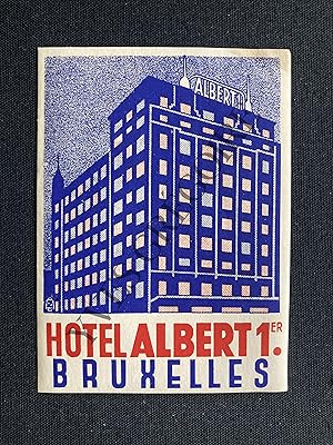 HOTEL ALBERT 1er BRUXELLES-ETIQUETTE D'HOTEL