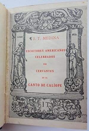 Escritores americanos celebrados por Cervantes en el canto de Calíope