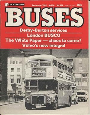 Image du vendeur pour Buses September 1984. Vol 36. No. 354 mis en vente par Joy Norfolk, Deez Books