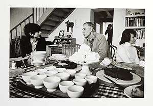 [Photographie originale] Portrait de Jean-Michel Folon, André François, Jean-Louis Bloch Lainé et...