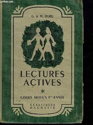 Seller image for LECTURE ACTIVES COURS MOYEN 1er ANNEE. for sale by Le-Livre