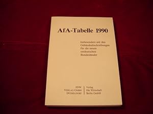 AfA-Tabelle 1990, insbesondere mit den Gebäudeabschreibungen für die neuen ostdeutschen Bundeslän...