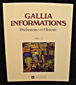 Seller image for Gallia informations prhistoire et histoire, 1992-2 for sale by Abraxas-libris