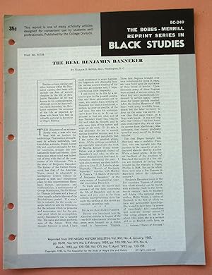 Image du vendeur pour THE REAL BENJAMIN BANNEKER (Bobbs-Merrill Reprint Series in Black Studies: BC-349) mis en vente par Cream Petal Goods
