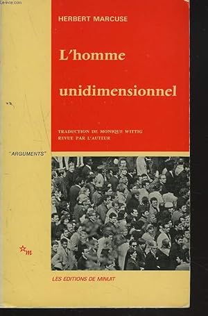 Image du vendeur pour L*'HOMME UNIDIMENSIONNEL mis en vente par Le-Livre