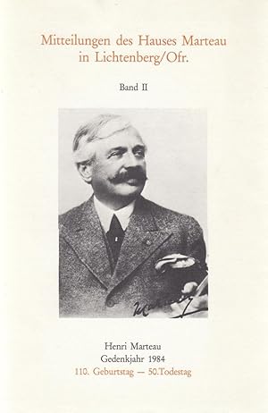 Bild des Verkufers fr Henri Marteau. Gedenkjahr 1984. 110. Geburtstag - 50. Todestag zum Verkauf von Antiquariat Werner Steinbei