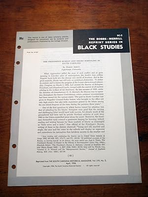 Bild des Verkufers fr THE FREEDMEN'S BUREAU AND NEGRO SCHOOLING IN SOUTH CAROLINA (Bobbs-Merrill Reprint Series in Black Studies: BC-2) zum Verkauf von Cream Petal Goods