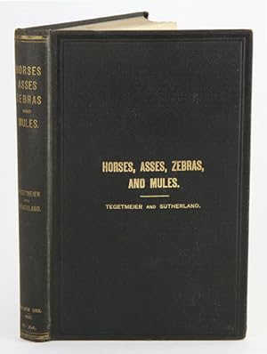 Image du vendeur pour Horses, asses, zebras, mules and mule breeding. mis en vente par Andrew Isles Natural History Books