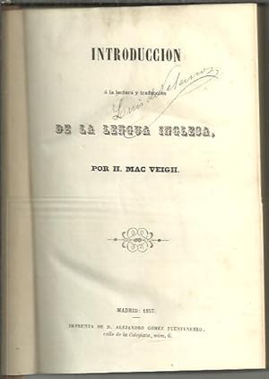 Seller image for METODO DE AHN. INTRODUCCION A LA LECTURA Y TRADUCCION DE LA LENGUA INGLESA. for sale by Librera Javier Fernndez