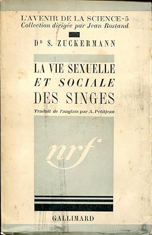 Bild des Verkufers fr La vie sexuelle et sociale des singes zum Verkauf von Sylvain Par