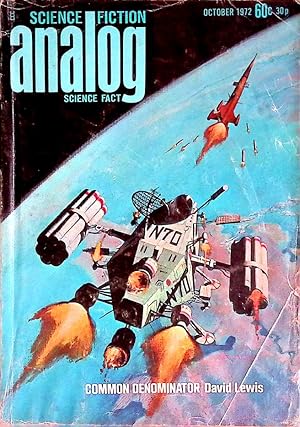 Bild des Verkufers fr Analog: Science Fiction, Science Fact: October 1972 zum Verkauf von Kayleighbug Books, IOBA