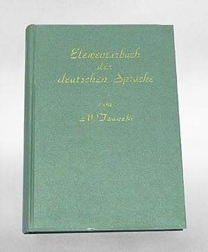 Elementarbuch der deutschen Sprache. (Japanisch / Deutsch).