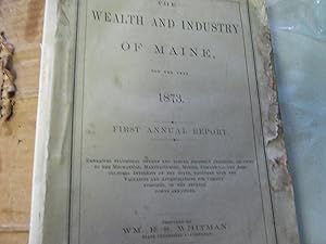Image du vendeur pour The Wealth and Industry of Maine for the Year 1873. First Annual Report. mis en vente par Open Door Books  MABA