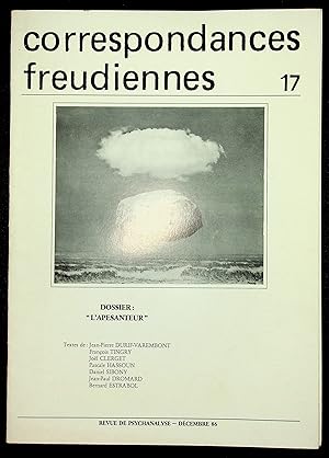 Image du vendeur pour Correspondances freudiennes 17, dcembre 86 - Dossier : "L'apesanteur" mis en vente par LibrairieLaLettre2