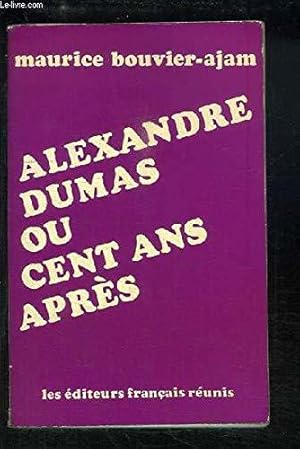 Bild des Verkufers fr Alexandre dumas ou cent ans apres zum Verkauf von JLG_livres anciens et modernes