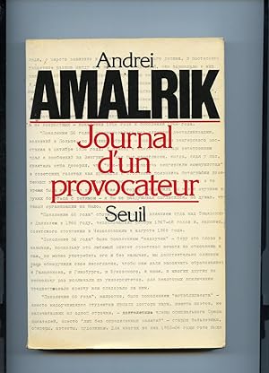 JOURNAL D'UN PROVOCATEUR. Traduit du russe par Antoine Pingaud.