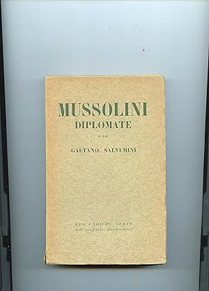 Bild des Verkufers fr MUSSOLINI DIPLOMATE. zum Verkauf von Librairie CLERC