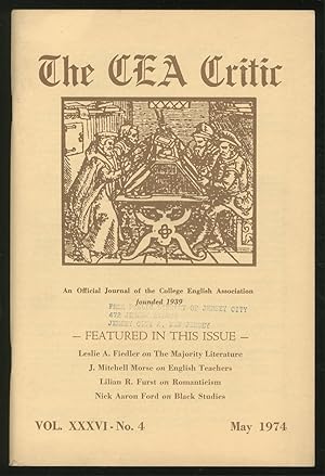 Seller image for The CEA Critic: An Official Journal of The College English Association: May 1974, Volume 36, Number 4 for sale by Between the Covers-Rare Books, Inc. ABAA