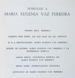 Imagen del vendedor de Revista ENTREGAS DE LA LICORNE. 2 poca. No. 3. Mayo 1954. Homenaje a Mara Eugenia Vaz Ferreira a la venta por Lirolay